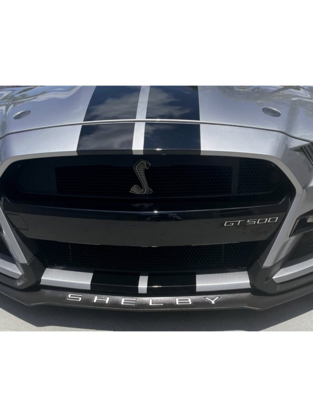 SHELBY + GT500 SPOILER SPLITTER BUMPER ALUM PLASTIC LETTERS INSERTS 2020-2024 - Picture 2 of 9